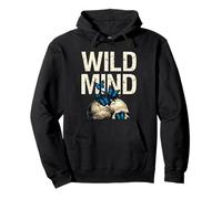 Wild Mind Vintage Grunge Crâne Papillons Goth Esthétique Sweat à Capuche