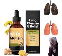 Wild Mullein Drops,Natural Wild Mullein Leaf Extract for Lung Cleanse,Natural Formula,Gentle and Portable,Ideal for Men and Women (1 Pcs)