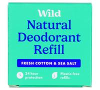 Wild Natural Recharge de déodorant coton frais et sel de mer, 40 g