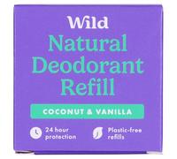 Wild Natural Recharge de déodorant noix de coco et vanille 40 g