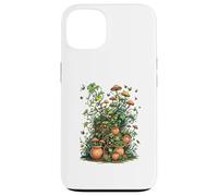 Wild Nature Garden with Mushrooms and Cracked Pots Coque pour iPhone 13