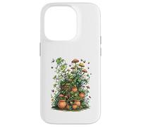 Wild Nature Garden with Mushrooms and Cracked Pots Coque pour iPhone 14 Pro