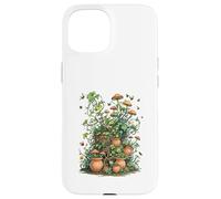 Wild Nature Garden with Mushrooms and Cracked Pots Coque pour iPhone 15