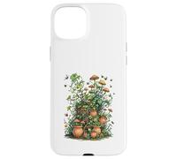 Wild Nature Garden with Mushrooms and Cracked Pots Coque pour iPhone 15 Plus
