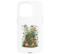 Wild Nature Garden with Mushrooms and Cracked Pots Coque pour iPhone 15 Pro