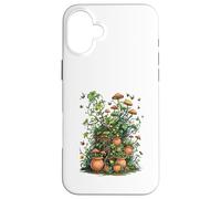 Wild Nature Garden with Mushrooms and Cracked Pots Coque pour iPhone 16 Plus