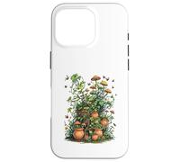 Wild Nature Garden with Mushrooms and Cracked Pots Coque pour iPhone 16 Pro