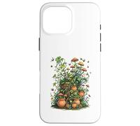 Wild Nature Garden with Mushrooms and Cracked Pots Coque pour iPhone 16 Pro Max
