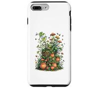 Wild Nature Garden with Mushrooms and Cracked Pots Coque pour iPhone 7 Plus/8 Plus