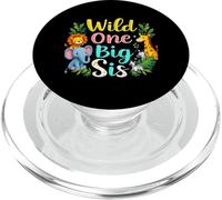 Wild One Big Sister Jungle Animals PopSockets PopGrip pour MagSafe