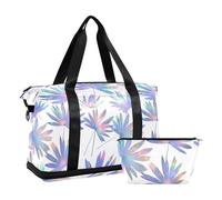 Wild Palm Grand sac multifonction blanc fluo avec sangle réglable pour voyages d'affaires