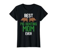 Wild Pig Hunter est la Meilleure Maman de Tous Les Temps Qui Chasse au Cochon T-Shirt Graphique avec Valeur