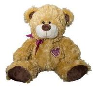 Wild Planet - All About Nature - K7536 - Peluche - Ours Avec Ruban - Rose - 36 Cm