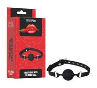 Wild Play - bâillon boule silicone noir
