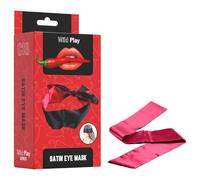Wild Play - bandeau pour les yeux satin - noir rose