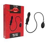 Wild Play - plug anal gonflable - silicone noir