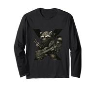 Wild Punk Raccoon Electric Attitude Manche Longue