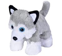 Wild Republic - 18085 - Peluche - Hug'ems - Chien Husky - 18 cm