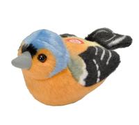 Wild Republic 19484 13-16 cm Chaffinch met echte vogeloproepen, pluche speelgoed
