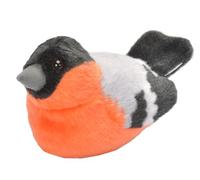 Wild Republic - 19498 - Oiseau en Peluche avec Ramage Original - Bouvreuil pivoine, 5"