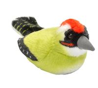 Wild Republic - 19499 - Oiseau en Peluche avec Ramage Original - Pic vert pivert