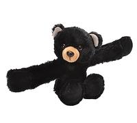 Wild Republic Peluche ours Ck Huggers – 20 cm – Bracelet à claquer – Noir