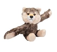 Wild Republic - 19556 - Huggers - Loup en Peluche avec Bracelet à Claquer - 20 cm