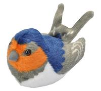 Wild Republic - 19595 - Oiseau en Peluche avec Ramage Original - Hirondelle rustique