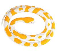 Wild Republic 20769 Albino Python Serpent en Caoutchouc, Jaune/Blanc, 117 cm - Version Anglaise
