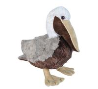 Wild Republic Cuddlekins Pélican Brun, Animal en Peluche, 30 cm, Cadeau pour Bébés, Peluche Écologique, Rembourrage Fabriqué à Partir de Bouteilles d’Eau Recyclées