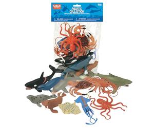 Wild Republic - 64128 - Sachet Plastique - Figurines - Ensemble de Jeu Aqua - 11 Pièces