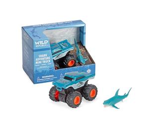 Wild Republic Adventure Mini Truck Requin, Idée Cadeau pour Garçon, Ensemble de Jeu d’Imagination, Coffret de Jouets, Camion Miniature, 10 cm