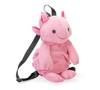 Wild Republic Backpack Axolotl, Peluche, 36 cm, Jouet en Peluche, Rembourrage en Bouteilles d’Eau Recyclées Filées
