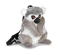 Wild Republic Backpack Ring Tailed Lemur, Peluche, 36 cm, Jouet en Peluche, Rembourrage en Bouteilles d’Eau Recyclées
