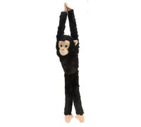 peluche Chimpanzé junior 51 cm en peluche noire