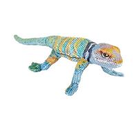 Wild Republic Coilkins Lézard à Collier, Peluche, 30 cm, Rempli de Bouteilles d'eau recy s, Collard Lizard