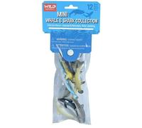 Wild Republic Polybag Mini Requin et Baleine, Lot de Figurines, Douze Espèces Vivant dans la Requin et Baleine, Cadeau pour Enfants, Super pour Le Jeu Interactif