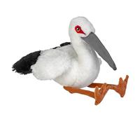 Wild Republic Cuddlekins Eco Cigogne Orientale, Peluche, 30 cm, Jouet en Peluche, Écologique