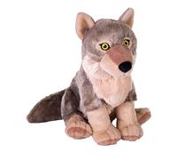 Wild Republic Cuddlekins Eco Loup, Peluche, 30 cm, Jouet en Peluche, Rembourrage en Bouteilles d'eau recyclées filées