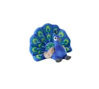 Wild Republic Cuddlekins Eco Mini Paon, Peluche, 20 cm, Jouet en Peluche, Rembourrage en Bouteilles d'eau recyclées filées
