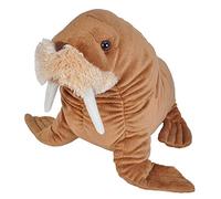 Wild Republic Cuddlekins Morse, Animal en Peluche, 30 cm, Cadeau pour Bébés, Peluche Écologique, Rembourrage Fabriqué à Partir de Bouteilles d’Eau Recyclées, Gris