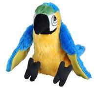 Wild Republic doudou ara junior 20 cm en peluche bleu/jaune Bleu G