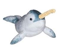 Wild Republic doudou narval junior 30 cm peluche bleu gris Bleu