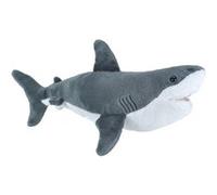 Wild Republic doudou requin blanc junior 38 cm peluche blanc/gris Gris