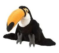 Wild Republic doudou toucan junior 30 cm peluche noir/jaune/blanc Jaune G