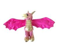 Wild Republic Doudou Hugger, Dragon d'or Peluche Bracelet, Cadeau de Noël pour Enfants, Peluche Mignonne, Jouet Écologique, Rembourrage Fabriqué à Partir de Bouteilles d’Eau Recyclées, 20 cm