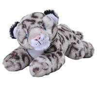 peluche léopard des neiges Ecokins Mini junior 20 cm gris peluche