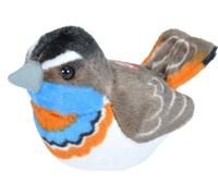 Wild Republic Gorge bleue 17 cm Oiseau avec voix Peluche