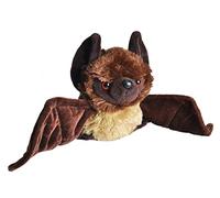 Wild Republic Hug’EMS Chauve Souris, Animal en Peluche, 17 cm, Grand Cadeau, Jouet Éducatif, Peluche Écologique, Rembourrage Fabriqué à Partir de Bouteilles d’Eau Recyclées