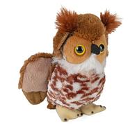 Wild Republic Hug’EMS Mini Grand Duc Hibou Peluche - 17 cm